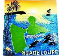 Aimant de réfrigérateur Guadeloupe France Aimant de réfrigérateur Décoration Autocollant Souvenir Résine Artisanat Cuisine Tableau Blanc