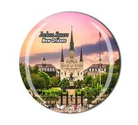 Aimant de réfrigérateur Jackson Square New Orleans USA souvenir cadeau magnétique