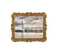 Aimant de réfrigérateur Jet D'eau Genève Suisse 3D Souvenir Décoration de Réfrigérateur Autocollant Magnétique
