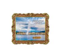 Aimant de réfrigérateur Jet D'eau Genève Suisse 3D Souvenir Décoration de Réfrigérateur Autocollant Magnétique