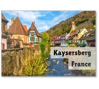 Aimant de réfrigérateur Kaysersberg en Alsace, l'un des plus beaux villages de France