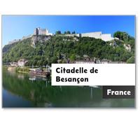 Aimant de réfrigérateur La Citadelle de Besançon et le Doubs