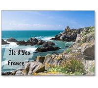 Aimant de réfrigérateur La Cote Rocheuse de l'ile d'yeu