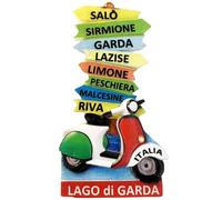 Aimant de réfrigérateur Lago di Garda Italie Souvenir de voyage Décoration 3D magnétique Collection Craft