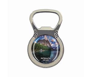 Aimant de réfrigérateur Lake Louise Banff National Park Canada Décapsuleur de bouteille souvenir touristique Collection cadeau autocollant magnétique pour réfrigérateur