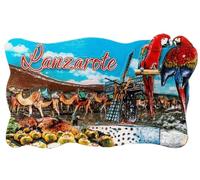 Aimant de réfrigérateur Lanzarote Espagne Souvenir Collection cadeau Maison & Cuisine Décoration magnétique Autocollant de réfrigérateur Lanzarote