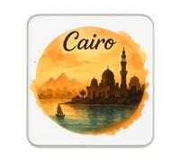 Aimant de réfrigérateur Le Caire, Égypte : joli grand cadeau souvenir de voyage fait à la main pour collectionneurs et décoration d'intérieur