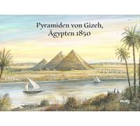 Aimant de réfrigérateur Le Caire, Pyramides de Gizeh, Égypte 1850, photo du Nil Souvenir Aimants de réfrigérateur - I Love Pharaons Souvenirs Sticker Image Aimants pour tableau magnétique, Valdeig, P