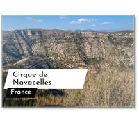 Aimant de réfrigérateur Le Cirque de Navacelles, En Bordure Du Causse Du Larzac, À Saint-maurice-navacelles, Hérault, France