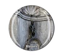 Aimant de réfrigérateur Manneken PIS Bruxelles Belgique - En cristal - Souvenir touristique - Collection cadeau