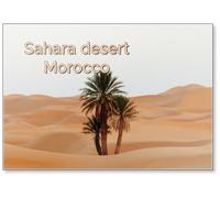 Aimant de réfrigérateur Maroc Dunes du Sahara Desert Design 1