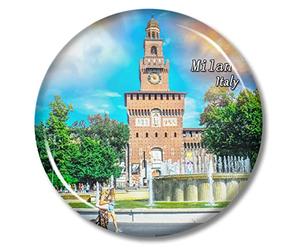 Aimant de réfrigérateur Milan Italie 5,7 cm