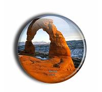 Aimant de réfrigérateur Moab Utah USA 3D fait main souvenir de voyage collection cadeau décoration