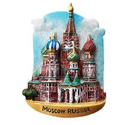 Aimant de réfrigérateur Moscou Russie 3D souvenir de voyage collection cadeau décoration maison et cuisine aimant de réfrigérateur Moscou