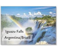 Aimant de réfrigérateur Motif chutes d'Iguazu à la frontière de l'Argentine et du Brésil