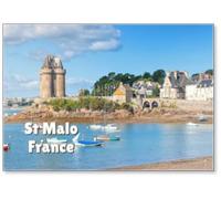 Aimant de réfrigérateur Motif lagon anglais par St Malo, Bretagne, France