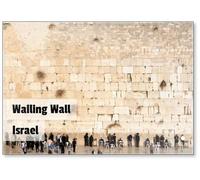 Aimant de réfrigérateur Motif mur des lamentations de Jérusalem