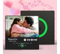 Aimant de Réfrigérateur Musical Personnalisé avec Photo, Aimant Musique Rétro - Cadeau Personnalisé pour Homme, Femme, Couple - Idee Cadeau Noel - Spotify Aimant Frigo Personnalisable