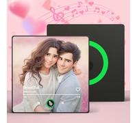 Aimant de Réfrigérateur Musical Personnalisé avec Photo, Aimant Musique Rétro - Cadeau Personnalisé pour Homme, Femme, Couple - Idee Cadeau Noel - Spotify Aimant Frigo Personnalisable