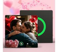 Aimant de Réfrigérateur Musical Personnalisé avec Photo, Aimant Musique Rétro - Cadeau Personnalisé pour Homme, Femme, Couple - Idee Cadeau Noel - Spotify Aimant Frigo Personnalisable