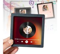 Aimant de réfrigérateur Musique Personnalisé Avec Musique, Album Personnalisé Musique Réfrigérateur Aimant de Réfrigérateur Jouer Des Chansons Et Réglage des Musiques Décoration Cadeau (B)