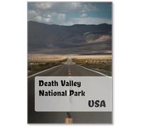Aimant de réfrigérateur « On The Road in The Death Valley National Park » en Californie, en été