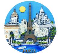 Aimant de réfrigérateur Paris France Tour Eiffel Souvenir de voyage Décoration de maison et de cuisine Aimant de réfrigérateur Paris