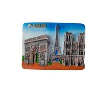 Aimant de réfrigérateur Paris Tour Eiffel Arc de Triomphe Notre Dame W26