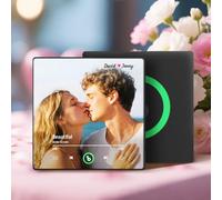 Aimant de Réfrigérateur Personnalisé avec Album Musical - Plaque Spotify avec Photo, Musique et Code Scan, Cadeau Original de Noël ou Saint-Valentin pour Couple, Homme et Femme