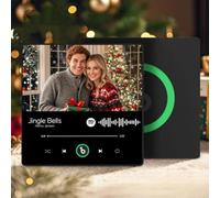 Aimant de Réfrigérateur Personnalisé Musique Bluetooth Aimant Frigo Musical Personnalisable Photo Album Peuvent Jouer des Chansons Cadeau pour Les Couples Noël Saint-Valentin, 4.0 Amélioré