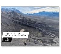 Aimant de réfrigérateur Petit cratère au champ du cratère Ubehebe, parc national de la vallée de la mort, Californie