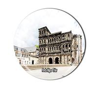 Aimant de réfrigérateur Porta Nigra Trier Allemagne en cristal souvenir de touriste collection cadeau
