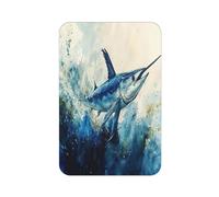 Aimant de réfrigérateur rectangulaire avec imprimé de requin océan, pour réfrigérateur, tableau blanc, casier, bureau et décoration de voiture