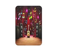 Aimant de réfrigérateur rectangulaire avec symbole de musique de couleur pour réfrigérateur, tableau blanc, casier, bureau et décoration de voiture