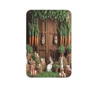 Aimant de réfrigérateur rectangulaire imprimé « It's a Rabbit And A Carrot » pour réfrigérateur, tableau blanc, casier, bureau et décoration de voiture