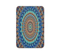 Aimant de réfrigérateur rectangulaire imprimé mandala bohème pour réfrigérateur, tableau blanc, casier, bureau et décoration de voiture