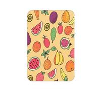 Aimant de réfrigérateur rectangulaire imprimé pastèque orange kiwi pour réfrigérateur, tableau blanc, casier, bureau et décoration de voiture