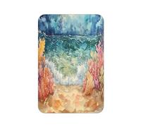 Aimant de réfrigérateur rectangulaire imprimé sur le thème de l'océan et de la mer pour réfrigérateur, tableau blanc, casier, bureau et décoration de voiture