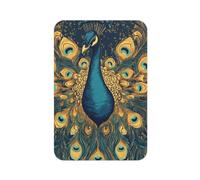 Aimant de réfrigérateur rectangulaire imprimé « The Peacock Spreads its Tail » pour réfrigérateur, tableau blanc, casier, bureau et décoration de voiture