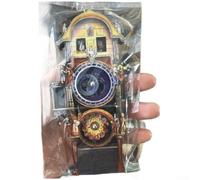 Aimant de réfrigérateur rétro avec horloge astronomique de Prague pour la maison, le bureau, le dortoir ou les espaces sur le thème européen (A)