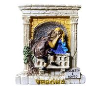 Aimant de réfrigérateur Roméo et Juliette de Vérone Italie Shakespeare - Souvenir de voyage 3D - Décoration magnétique pour réfrigérateur - Collection artisanale