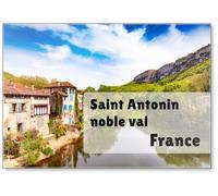 Aimant de réfrigérateur Saint Antonin Noble Val, Tarn, Midi-Pyrénées, Occitanie, France