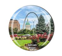 Aimant de réfrigérateur Saint Louis Missouri USA America - Cadeau souvenir en cristal - Collection d'autocollants magnétiques