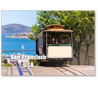 Aimant de réfrigérateur San Francisco Hyde Street Cable Car California