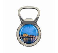 Aimant de réfrigérateur San Sebastián Espagne - Décapsuleur - Souvenir touristique - Collection cadeau - Autocollant magnétique pour réfrigérateur