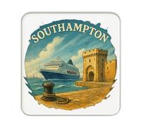 Aimant de réfrigérateur Southampton, Angleterre Royaume-Uni : joli grand cadeau souvenir de voyage fait à la main pour collectionneurs et décoration d'intérieur