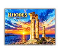 Aimant de réfrigérateur souvenir 031026 Rhodes, Grèce, Grèce, souvenir de voyage