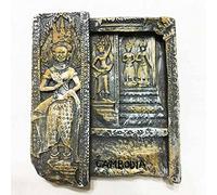 Aimant de réfrigérateur souvenir 3D Angkor Wat Cambodge, décoration de maison et de cuisine