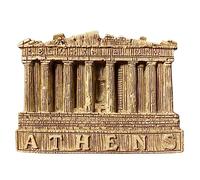 Aimant de réfrigérateur souvenir de voyage 3D Motif temple du Parthénon Athènes Grèce