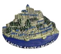 Aimant de réfrigérateur souvenir touristique 3D Le Mont Saint Michel France